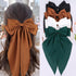 MRJ 4 Pcs Big Hair Ribbons, Silky Satin Hair Bows for Women, Large Hair Clips, Aesthetic Barrettes