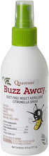 Natural DEET-free Insect Repellent: Quantum Buzz Away - Citronella Essential Oil Bug Spray, 6 Fl Oz