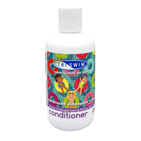 TRISWIM Kids Conditioner After-Swimmer Hair Care, Scented, Chlorine Removal, Dandruff and Dry Scalp Relief