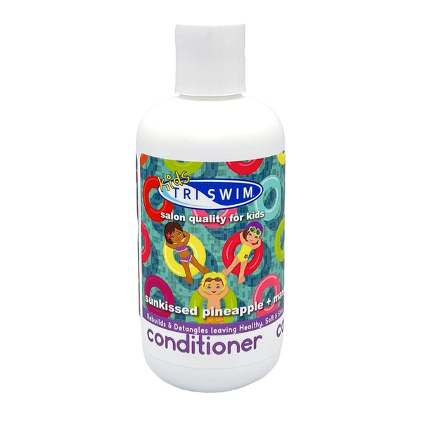 TRISWIM Kids Conditioner After-Swimmer Hair Care, Scented, Chlorine Removal, Dandruff and Dry Scalp Relief