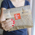 Lunchskins Compostable Food Storage XL Sandwich Bags, Chevron Design, 50 Bags - Eco-Friendly, PFAS and BPA Free