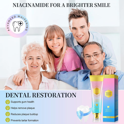 Mariayu Niacinamide Whitening Toothpaste, Niacinamide Toothpaste, Effectively Whitens Teeth, Protects Tooth Enamel