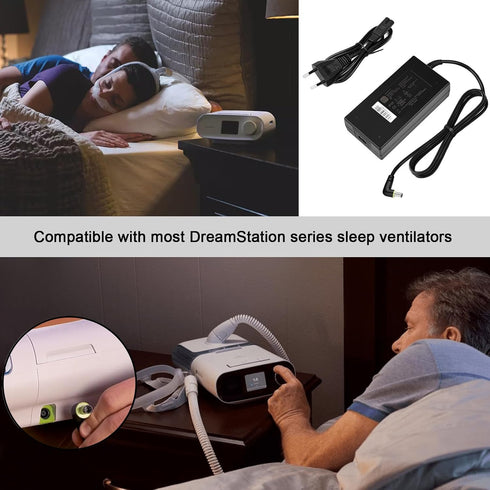 12V 6.67A Charger for Dreamstation, 80W Power Supply for BiPAP CPAP Models DSX520H11C, DSX510T11C