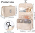 Pengxiaomei Waterproof Hanging Toiletry Bag, Portable Travel Makeup Pouch, Multifunction Travel Bathroom Bag for Women