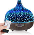 Zorara Essential Oil Diffuser 550ml Cool Mist Humidifier 3D Glass Ultrasonic Aromatherapy Humidifier