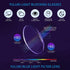 5 Pack Blue Light Blocking Reading Glasses for Men Women, Square Frame Computer Readers, Anti Glare 4.0