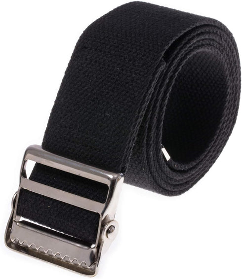 COW&COW Transfer and Gait Belt with Metal Buckle, Black, 60"