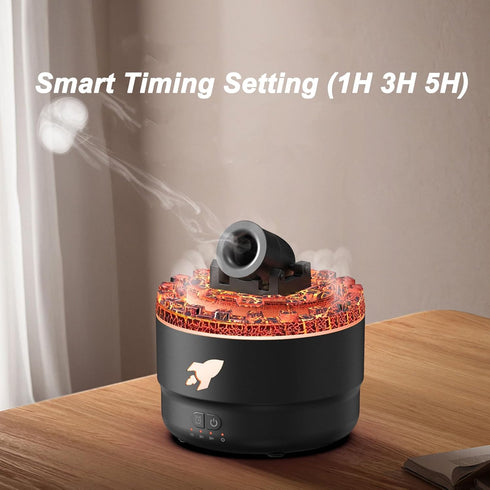 Volcano Fragrance Aromatherapy Diffuser Humidifier, Mini Slient Essential Oil Diffuser with Automatic Shut Off