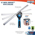 Unger Professional 18” Swivel Window & Glass Cleaning Squeegee with EZ Change for Streak Free Results on Large Windows.