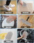 8 Pcs Mop Slippers Socks - Washable Reusable Microfiber Shoe Covers for House Cleaning (Grey).