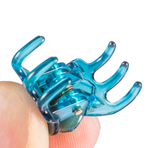 HOTOP 24 Pcs Mini Hair Clips - Small Non-Slip Plastic Jaw Clips for Girls and Women (Bright)