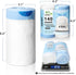 140 Count Small Trash Bags, 4 Gallon Drawstring, No-tear Design, White, YUFDA Strong Unscented Trash Bags