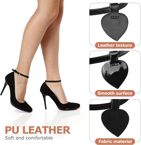 Healifty 3 Sets High Heels Anti Slip Detachable Shoe Straps, Self-Adhesive Heel Cushion Inserts for Loose Heels