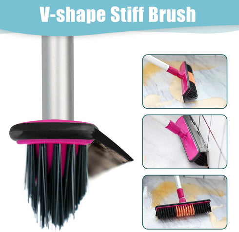 Set AIr Broom Sweeper, Multifunction Replaceable Silicone Broom, Household Squeegee for Floor Cleaning, Bathroom, Pet