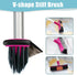 Set AIr Broom Sweeper, Multifunction Replaceable Silicone Broom, Household Squeegee for Floor Cleaning, Bathroom, Pet