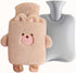 Winatehr (1 Rubber hot Water Bottle Cute Plush Bear with Soft Cover, Warm Compress Menstrual crampbest Period Pain