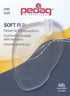 Pedag 178 Soft Flip Gel Cushion for Sandals, Clear, OS