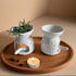 JHZABPO (Pack 2) Oil Burner, Tealight Wax Warmer with Tea Wax Tray, White Oil Warmer for Scented Oil