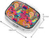 KOSUES 60s 70s 2 Pillbox Hippie Flowers Peace Sign Love Symbol Metal Iron Plating Square Pill Box Compartment Medicine