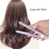 Mini Hair Straightener 2 in 1, Ceramic Tourmaline Flat Iron for Straight and Curly Hair - Purple