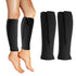 YCYuShen 2 Piece Compression Sleeves for Women Calf, Leg Compression Sleeve with Zipper,