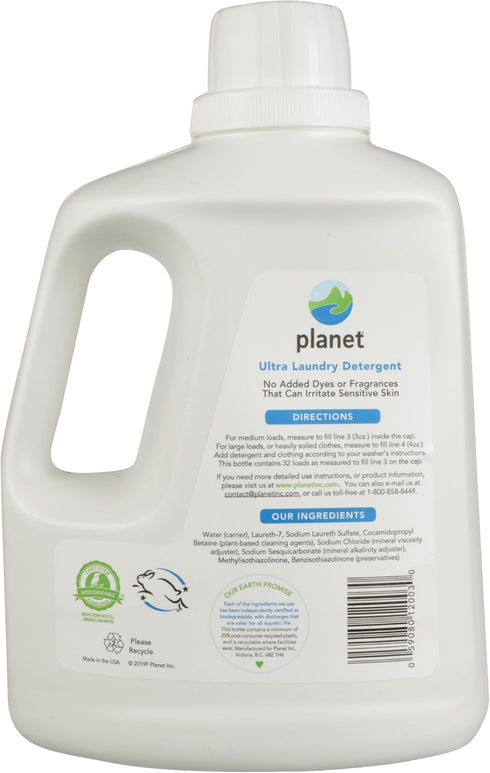 Planet Ultra Liquid Laundry Detergent, 100 oz