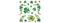 Shamrock Glitter Body Jewelry - 7.75" x 6" (Pack of 1) - St. Patrick's Day Celebration