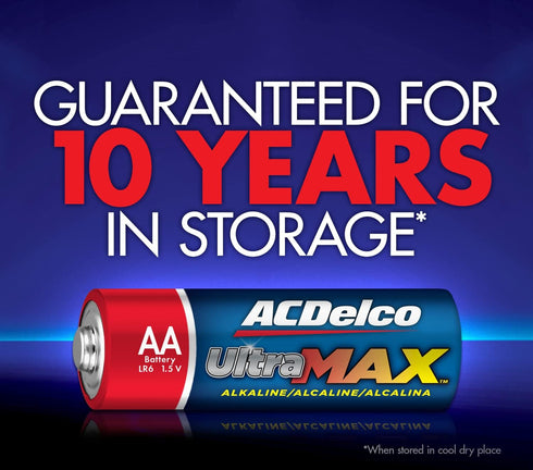 ACDelco UltraMAX 20-Count AA Batteries, Alkaline Battery with Advanced Technology