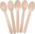 LotFancy Disposable Wooden Spoons, 250Pcs 6.25 inch Biodegradable Eco-friendly Birchwood Cutlery