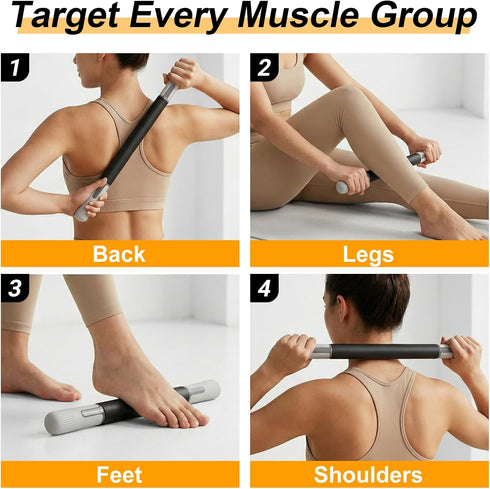 ZanLLW Foam Roller, Massage Roller, Muscle Roller Stick, Neck Massager for Muscles Relief, Therapy Roller Stick