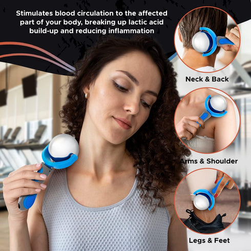 PRIME Fitness Cold Massage Roller Ball | Cold Therapy | Ice Roller Ball with Handle | cryo Stick | Relieve Muscle Pain