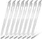 simarro 6 Pcs Metal Nail Files - Stainless Steel Double Sided Manicure Files for Fingernail and Toenail Care