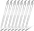 simarro 6 Pcs Metal Nail Files - Stainless Steel Double Sided Manicure Files for Fingernail and Toenail Care