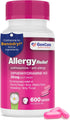 GenCare Allergy Relief Medicine, Antihistamine Diphenhydramine 25mg (600 Tablets) for Itchy Eyes, Sneezing