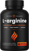Premium L Arginine Supplement - 5-in-1 Nitric Oxide Supplement - 60 Vegan Capsules for Energy, Blood Flow, Heart Health