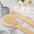 OWIIZI Back Scrubber Brush for Shower - Large Area Deep Cleanse Bath Brushes with Bamboo Long Handle