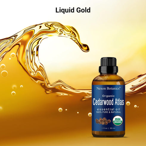 Organic Cedarwood Essential Oil, 30 ml, Pure Natural Oils for Aromatherapy, Diffusers, DIY Candle Making