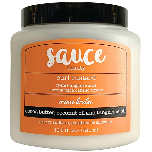SAUCE BEAUTY Crème Brulee Curling Custard - Curl-Defining Cream for Wavy-Coily Hair, 10.5 Fl Oz