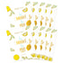 FACETORY Be Bright Be You Illuminating Gold Foil Mask - Vitamin C for Oily, Combo, Dry, and Dull Skin, Pack of 10