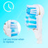 Sensitive Electric Toothbrush Replacement Heads (16 Count), Dual Clean Rotating Sets for Braun Oral B