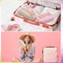Patelai 2 Pcs Preppy Makeup Bags, Chenille Letter Patch Bag Face Skin Hair Stuff Aesthetic Travel Organizer