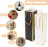 WCHOSOZH 12Pcs Wine Gift Bags, Wine Bottle Gift Bag with Tissue Paper, Reusable Gold Foil Kraft Paper Wines Bag