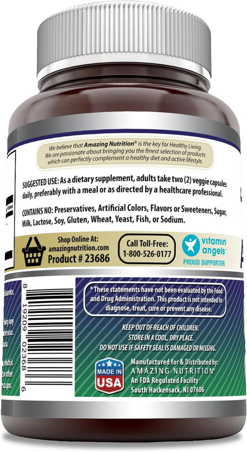Amazing Formulas Astragalus 2000 mg Capsules Supplement, Non-GMO, Gluten Free (250 Count)