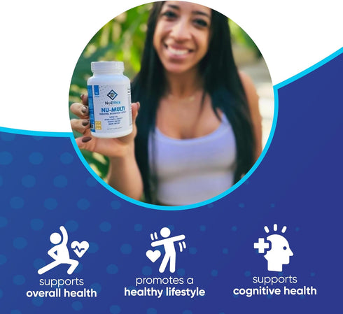NuEthix Formulations Nu-Multi Foundational Micronutrient Support Dietary Supplement, 90 Capsules for Daily Health