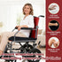 JZHLLA 16 18 2-4 Inch Wedge Wheelchair Seat Cushion Velvet and High Density Foam Wheelchair Cushions with Adjustable