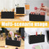 Cerpourt Black Makeup Brush Organizer, Acrylic Cosmetic Brushes Storage Holder with 3 Slots for Desk