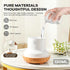 Iribonheur 120ml Essential Oil Diffuser with Night Lamp | USB Portable Aroma Diffuser with Wood-Grain Base & Glass-Look