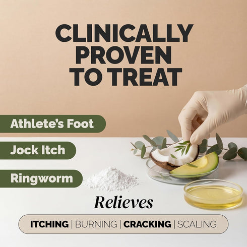 Puriya Clinically Proven Antifungal Cream for Skin Fungus, Extra-Strength Athletes Foot Cream Treatment, Jock Itch