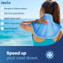 REVIX Ice Pack for Neck and Shoulders Pain Relief, Large Neck Ice Pack Wrap with Soft Plush Lining, Reusable Gel Cold