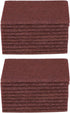 uxcell 20pcs Non-Scratch Scouring Pad Sponge Scrub Pads, 6"x4" for Kitchen Scouring, Brown